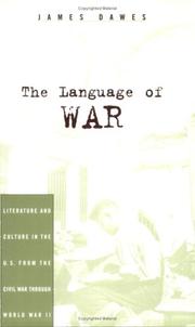 Cover of: The Language of War by James Dawes, James Dawes