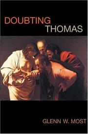Cover of: Doubting Thomas | Glenn W. Most