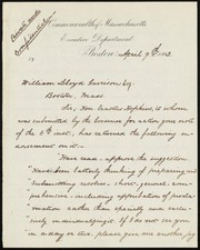 Cover of: [Letter to] William Lloyd Garrison, Esq., Sir