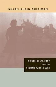 Cover of: Crises of memory and the Second World War