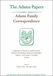 Cover of: Adams Family Correspondence, Volume 8, March 1787-December 1789 (Adams Papers)