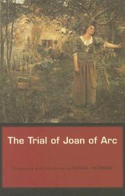 Cover of: The Trial of Joan of Arc by Daniel Hobbins, Daniel Hobbins