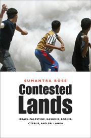 Cover of: Contested Lands: Israel-Palestine, Kashmir, Bosnia, Cyprus, and Sri Lanka
