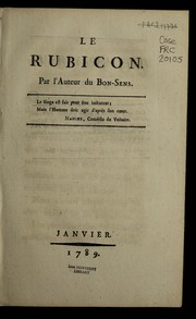 Cover of: Le Rubicon