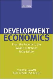Cover of: Development Economics by Yujiro Hayami, Yoshihisa Godo