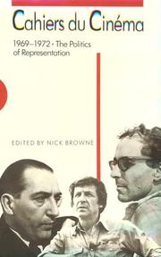 Cover of: Cahiers du cinéma 1969-1972: the politics of representation