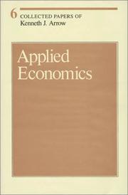 Cover of: Applied economics.