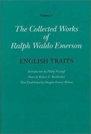 Cover of: English traits by Ralph Waldo Emerson