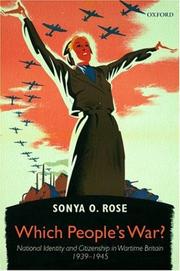 Cover of: Which People's War? by Sonya O. Rose