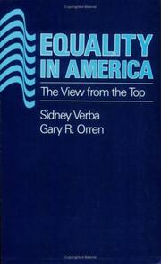 Cover of: Equality in America: the view from the top