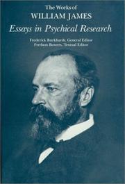 Cover of: Essays in psychical research | William James