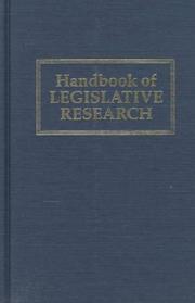 Cover of: Handbook of legislative research