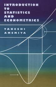 Cover of: Introduction to statistics and econometrics
