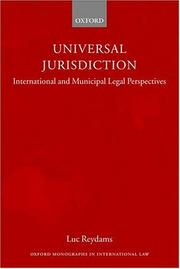 Cover of: Universal Jurisdiction by Luc Reydams
