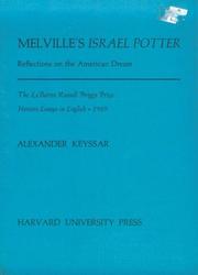 Cover of: Melville's Israel Potter: reflections on the American dream.