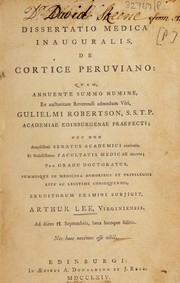 Cover of: Dissertatio Medica Inauguralis de cortice Peruviano