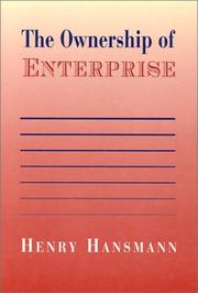 The Ownership of Enterprise by Henry Hansmann