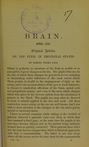 Cover of: On the pupil in emotional states
