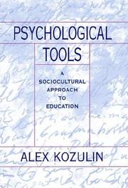 Cover of: Psychological tools: a sociocultural approach to education