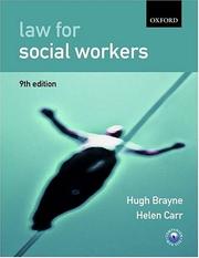 Cover of: Law for social workers by Hugh Brayne