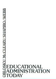 Cover of: Educational administration today