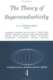 Cover of: Theory of Superconductivity (International Science Review) by N. Bogoliubov