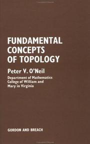 Cover of: Fundamental concepts of topology