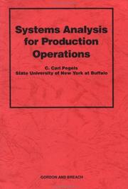 Cover of: Systems analysis for production operations