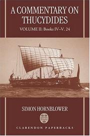 Cover of: A Commentary on Thucydides: Volume II by Simon Hornblower