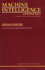Cover of: Machine intelligence and related topics by Donald Michie
