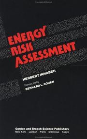 Cover of: Energy risk assessment