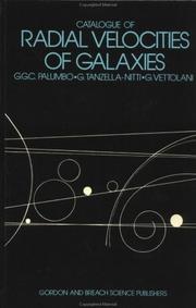 Cover of: Catalogue of radial velocities of galaxies