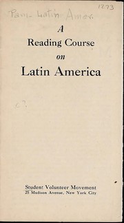 Cover of: A reading course on Latin America by 