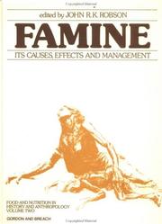 Cover of: Famine, its causes, effects, and management