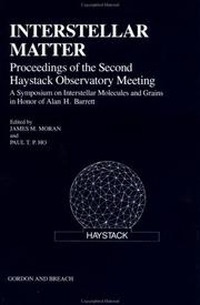 Interstellar matter by Haystack Observatory Meeting (2nd 1987 Cambridge, Mass.)