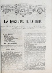 Cover of: Las desgracias de la dicha by Eugène Scribe