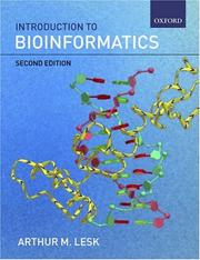 Cover of: Introduction to bioinformatics by Arthur M. Lesk