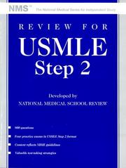 Cover of: Review for USMLE: United States medical licensing examination, step 2
