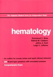 Cover of: NMS Hematology by Emmanuel C. Besa, Emmanuel C. Besa