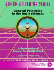 Cover of: General principles in the basic sciences