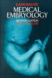 Cover of: Langman's medical embryology