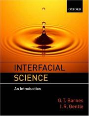 Interfacial science by Geoffrey Barnes, Ian Gentle