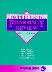 Cover of: Comprehensive pharmacy review