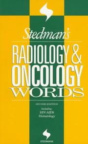 Cover of: Stedman's Radiology & Oncology Words: Including HIV-AIDS Hematology (Stedman's Word Book Series)