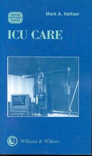 Cover of: ICU care