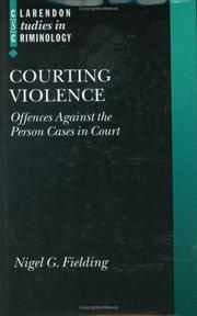 Cover of: Courting Violence by Nigel Fielding