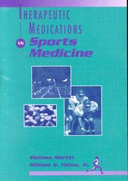 Cover of: Therapeutic medications in sports medicine