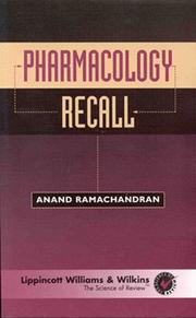 Cover of: Pharmacology Recall