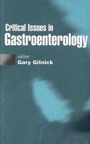 Cover of: Critical issues in gastroenterology