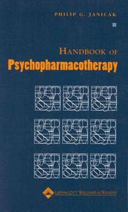 Cover of: Handbook of Psychopharmacotherapy